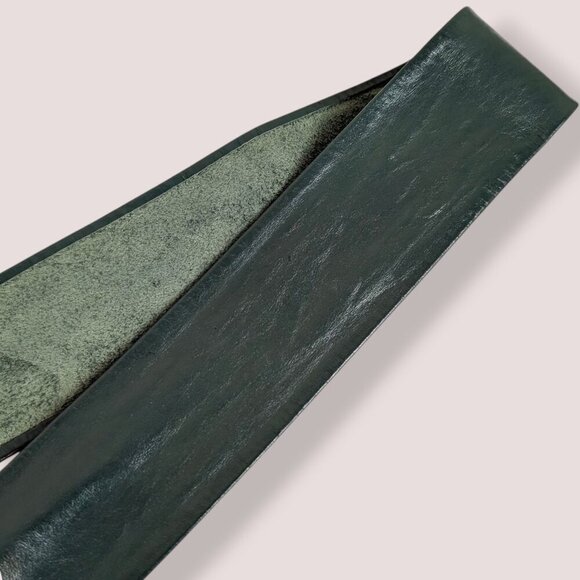 🍁Vintage Century Green Faux Leather Accent Belt - Picture 4 of 5